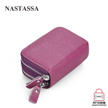 Genuine Leather Wallet RFID Blocking Double Zipper Card Case Wallet Coin Purse Handbag Mini Bags
Genuine Leather Wallet RFID Blocking Double Zipper Card Case Wallet Coin Purse Handbag Mini Bags
