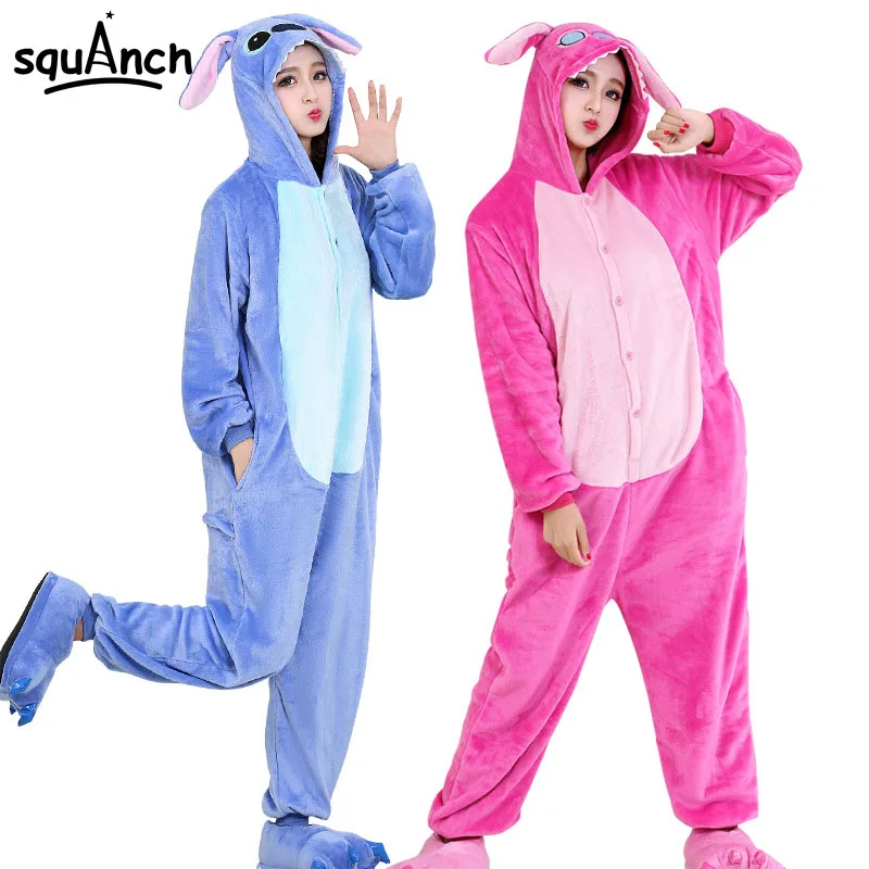 Stitch Kugurumi Thicken Warm Soft Onesie Cartoon Pajama Adult Couple Women Men Overalls Sleepwear Winter Animal Blue Rose Suit
Stitch Kugurumi Thicken Warm Soft Onesie Cartoon Pajama Adult Couple Women Men Overalls Sleepwear Winter Animal Blue Rose Suit