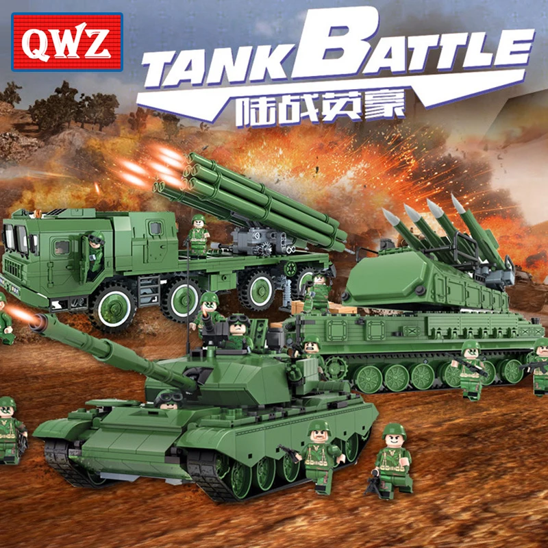 QWZ New Legoes Military Series Battle Tank Aircraft Missile Ship Model Toys Building Blocks Bricks For Kids Gifts
QWZ New Legoes Military Series Battle Tank Aircraft Missile Ship Model Toys Building Blocks Bricks For Kids Gifts
