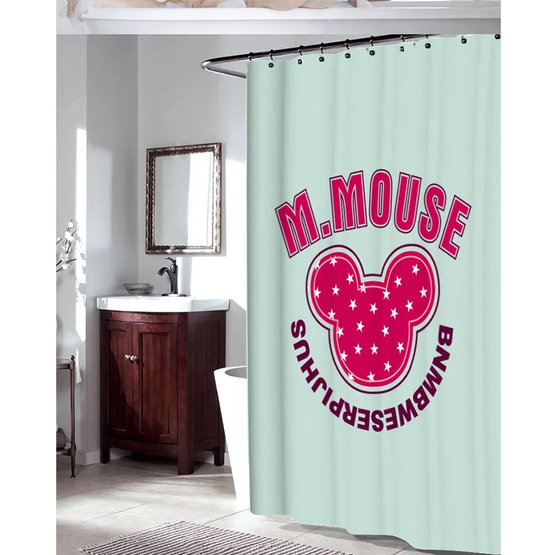 Bathroom Shower Curtains Mickey Mouse Multi Size Eco-friendly Waterproof Fabric Shower Curtain YL-07
Bathroom Shower Curtains Mickey Mouse Multi Size Eco-friendly Waterproof Fabric Shower Curtain YL-07