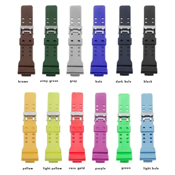 16mm Color soft Silicone Rubber watch band replacement strap for Casio G-SHOCK GD GA GLS-100 110 120 watch accessories
16mm Color soft Silicone Rubber watch band replacement strap for Casio G-SHOCK GD GA GLS-100 110 120 watch accessories