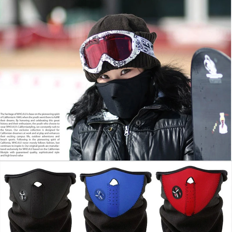 Лыжная маска для мужчин/женщин зимняя теплая плюшевая на шею/лицо снегоход лыжи