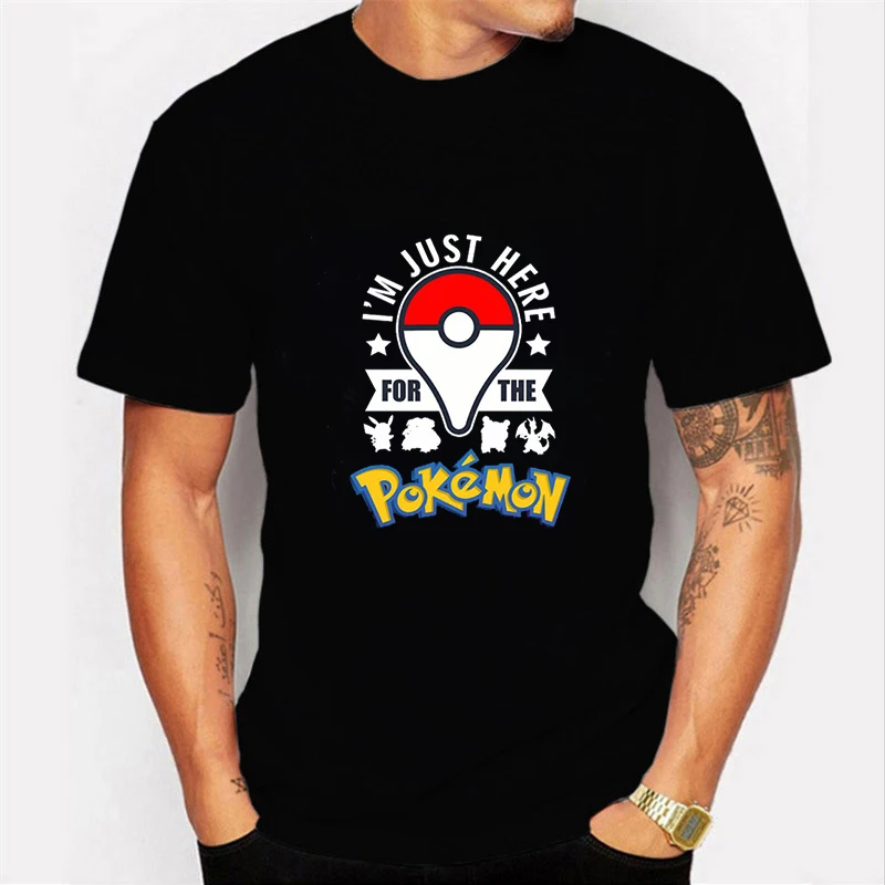 Here for the Pokemon T-shirt Pokemon Men T Shirt Casual Short Men's Clothes Streetwear O-Neck Tshirt Camisetas Hombre Male Tops
Here for the Pokemon T-shirt Pokemon Men T Shirt Casual Short Men's Clothes Streetwear O-Neck Tshirt Camisetas Hombre Male Tops