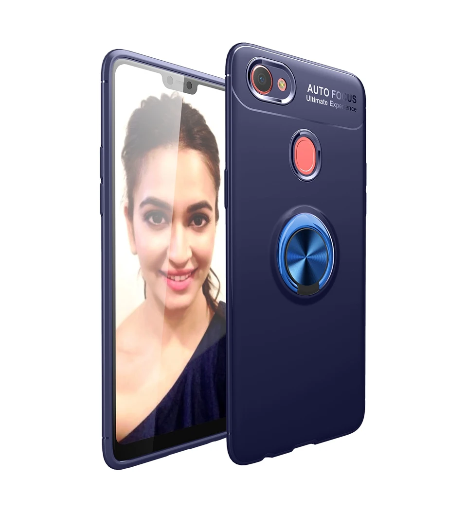 WHaY Ring Holder Case For OPPO F7 Coque Soft Silicone Luxury Stand Magnetic Phone Case For OPPO F9 F7 F5 Cover F 7 Capa Shell (15)