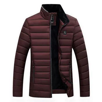 Slim Velvet Cotton Jacket Men's Warm Soild Stand Collar Winter Zip Coats fashion Casual Outwear #0912
Slim Velvet Cotton Jacket Men's Warm Soild Stand Collar Winter Zip Coats fashion Casual Outwear #0912