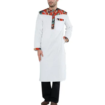 Fashion African Men X-Long Tops Fashion Dashiki Clothes Print And White Patchwork Long Sleeve Man T-shirt African Men Clothing
Fashion African Men X-Long Tops Fashion Dashiki Clothes Print And White Patchwork Long Sleeve Man T-shirt African Men Clothing