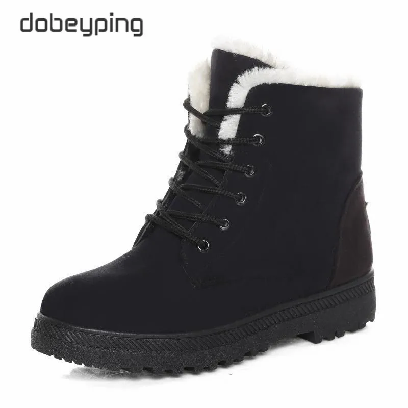 dobeyping Fashion Warm Winter Ankle Boots Woman Fur Women Snow Boots Plush Women's Shoes Female Cotton Footwear Large Size 35-44 
dobeyping Fashion Warm Winter Ankle Boots Woman Fur Women Snow Boots Plush Women's Shoes Female Cotton Footwear Large Size 35-44