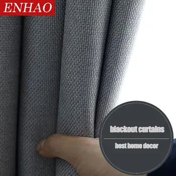 ENHAO Modern Solid Linen Blackout Curtains for Living Room Bedroom Kitchen Curtains for Window Cloth Curtains 80% Shading Panel
ENHAO Modern Solid Linen Blackout Curtains for Living Room Bedroom Kitchen Curtains for Window Cloth Curtains 80% Shading Panel