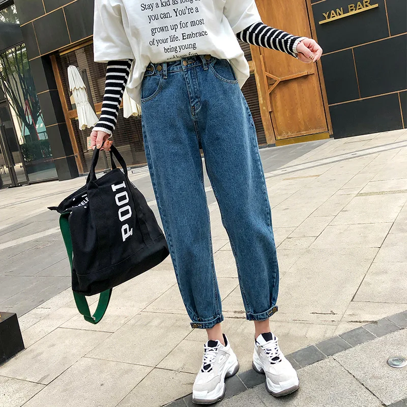 Nonis High Waist Boy Friend Loose Slim Daddy Jeans Student Straight Sweet Denim Pants 2019 Spring Casual Women Female Streetwear
Nonis High Waist Boy Friend Loose Slim Daddy Jeans Student Straight Sweet Denim Pants 2019 Spring Casual Women Female Streetwear
