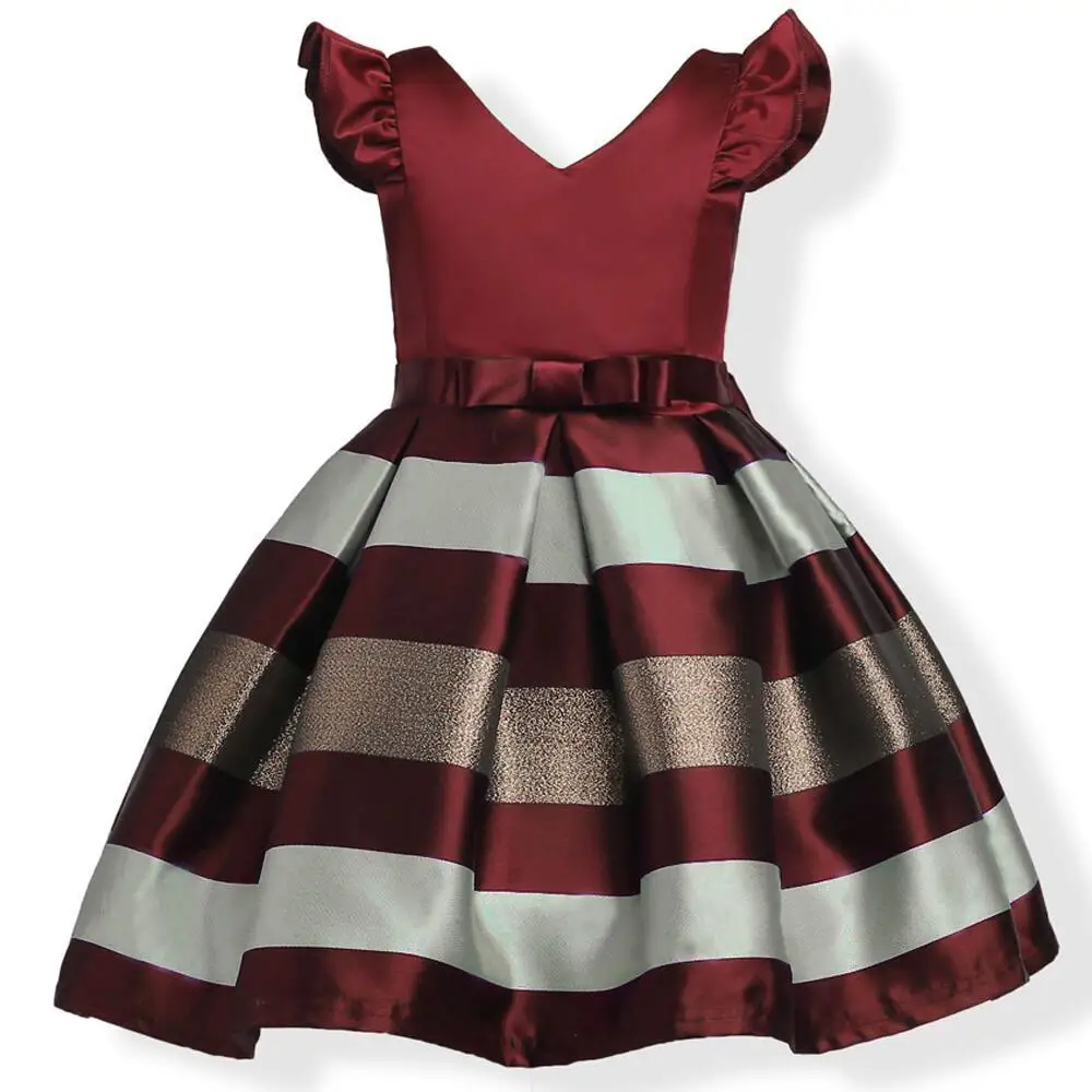 Summer Princess Girls Dress N-neck Striped Gold Costumes Birthday Wedding Party Frocks Dresses disfraz infantil 2 4 6 8 10 Years
Summer Princess Girls Dress N-neck Striped Gold Costumes Birthday Wedding Party Frocks Dresses disfraz infantil 2 4 6 8 10 Years