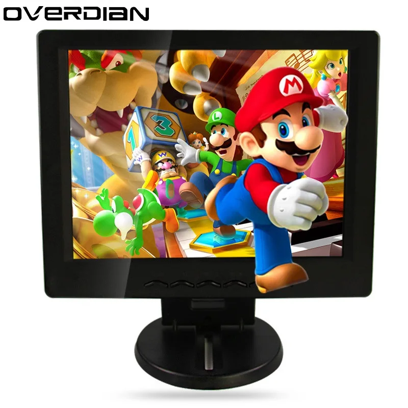 Промышленный ЖК-монитор/дисплей 12 дюймов VGA/HDMI/AV/BNC разъем 1024*768 машина для записи