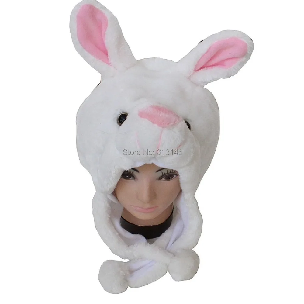 Plush Animal Hood White Bunny Fuzzy Warm Beanie Cosplay Hat Winter Adult Women Men's Children Kids Boys Girls Fluffy Costume
Plush Animal Hood White Bunny Fuzzy Warm Beanie Cosplay Hat Winter Adult Women Men's Children Kids Boys Girls Fluffy Costume