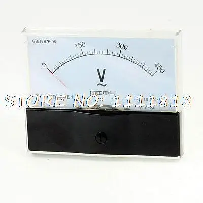 Class 1.5 AC 0-450V Screw Mount Rectangle Panel Volt Test Meter Voltmeter White 44L1
Class 1.5 AC 0-450V Screw Mount Rectangle Panel Volt Test Meter Voltmeter White 44L1