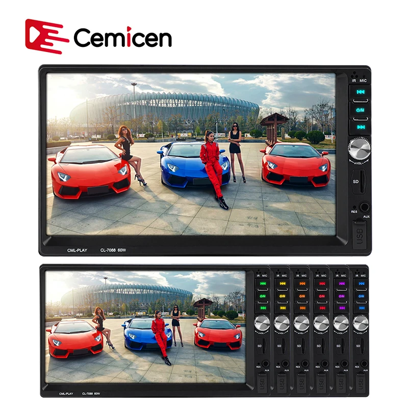 2Din Car Radio Auto Stereo Subwoofer Audio Player Bluetooth FM SD AUX USB 7" HD Touch Screen MP5 Mirror Link 2 Din Autoradio
2Din Car Radio Auto Stereo Subwoofer Audio Player Bluetooth FM SD AUX USB 7" HD Touch Screen MP5 Mirror Link 2 Din Autoradio