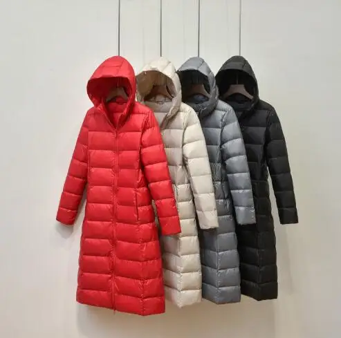 Women Down Coat 2018 Fashion Winter Warm Long Parka Thin White Duck Down Coat Female Casual Slim Fit Light Hooded Coat FR1010
Women Down Coat 2018 Fashion Winter Warm Long Parka Thin White Duck Down Coat Female Casual Slim Fit Light Hooded Coat FR1010