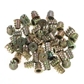 50Pcs M5*10mm Zinc Alloy Hex Drive Head Furniture Nuts Threaded for Wood Insert Nut Flanged Hex
50Pcs M5*10mm Zinc Alloy Hex Drive Head Furniture Nuts Threaded for Wood Insert Nut Flanged Hex