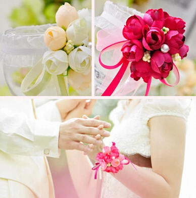 Wrist Flower Rose Silk Ribbon Bride Corsage Hand Decorative Wristband Bracelet Bridesmaid Curtain Band Clip Bouquet
Wrist Flower Rose Silk Ribbon Bride Corsage Hand Decorative Wristband Bracelet Bridesmaid Curtain Band Clip Bouquet