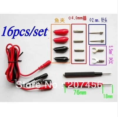 5 Sets Multifunction Digital Multimeter Probe Test Leads Cable Alligator Clip 16p
5 Sets Multifunction Digital Multimeter Probe Test Leads Cable Alligator Clip 16p