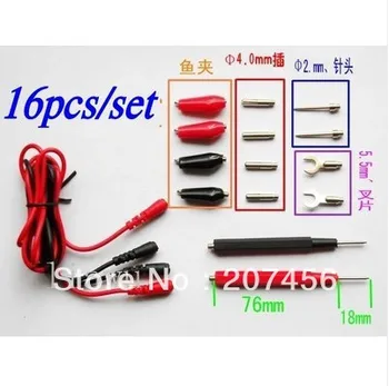5 Sets Multifunction Digital Multimeter Probe Test Leads Cable Alligator Clip 16p
5 Sets Multifunction Digital Multimeter Probe Test Leads Cable Alligator Clip 16p