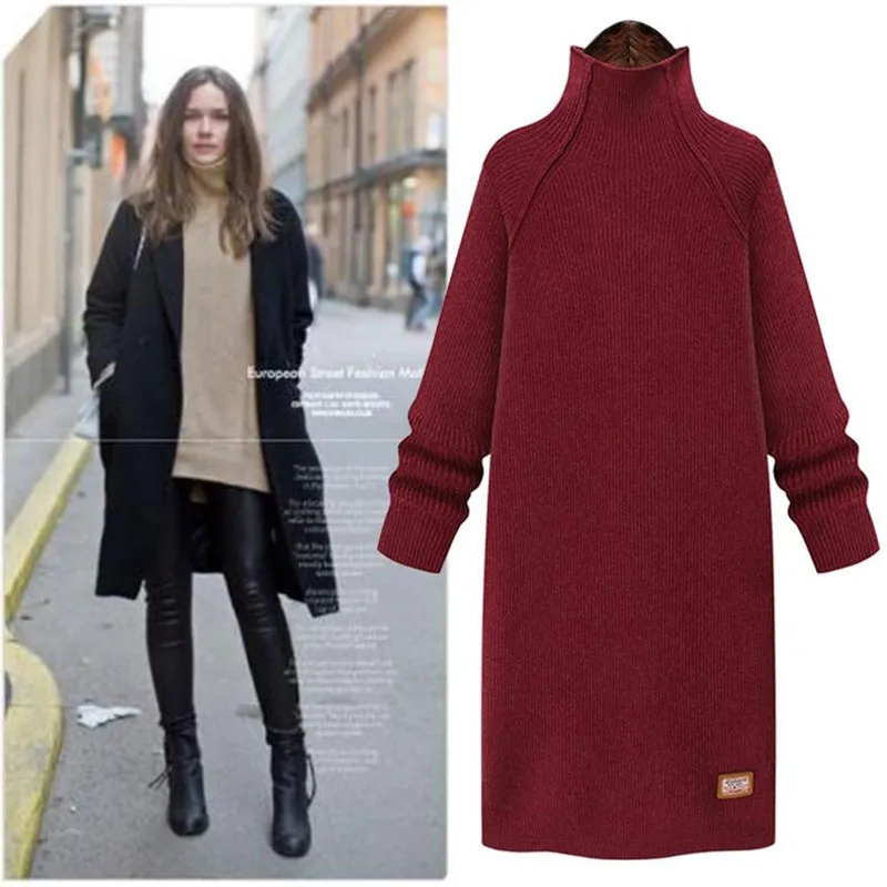 2019 Winter New Women Dresses Long Sleeve Knit Sweater Turtleneck Knitted Dress,Autumn Pullovers Jumpers Long Sweater
2019 Winter New Women Dresses Long Sleeve Knit Sweater Turtleneck Knitted Dress,Autumn Pullovers Jumpers Long Sweater