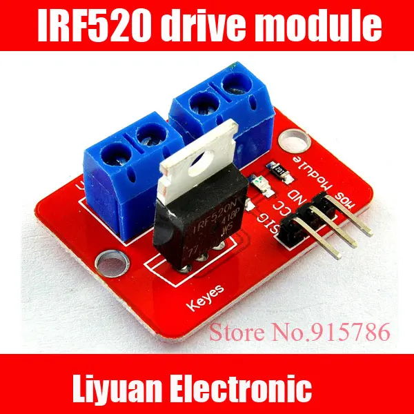 10pcs MOS tube FET drive module / IRF520 drive module / electronic building blocks
10pcs MOS tube FET drive module / IRF520 drive module / electronic building blocks
