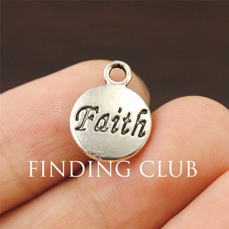 50 pcs 12mm Antique Silver Round Letter "faith" word pendant Charms jewelry Pendant Charm Jewelry Findings A1195
50 pcs 12mm Antique Silver Round Letter "faith" word pendant Charms jewelry Pendant Charm Jewelry Findings A1195