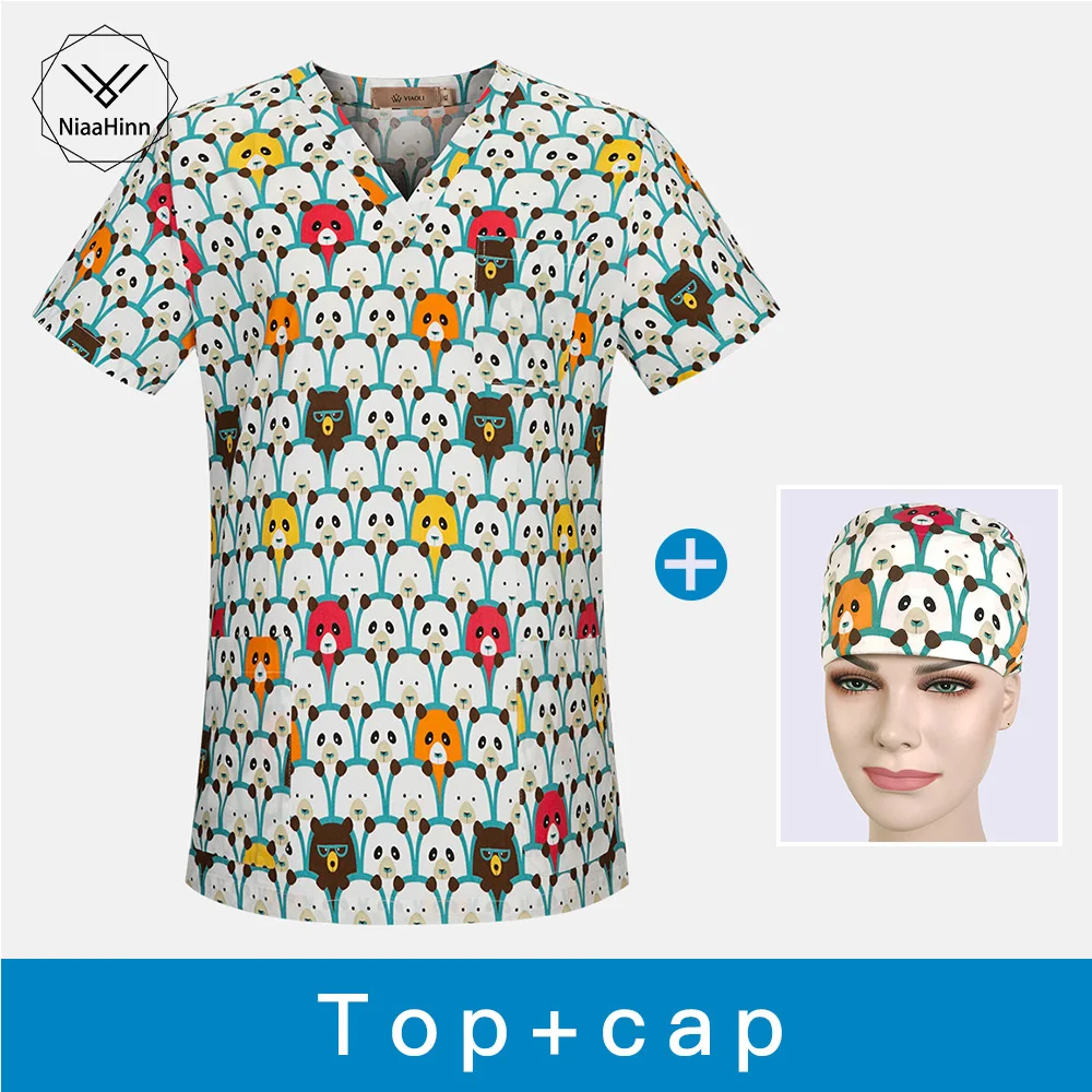 Veterinary Workwear Printing Surgical Gown Medical Professional Uniform Set Pet Hospital Doctor Nurse Uniform nurse lab coat top
Veterinary Workwear Printing Surgical Gown Medical Professional Uniform Set Pet Hospital Doctor Nurse Uniform nurse lab coat top