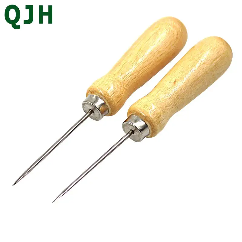 

Large handle Awl positioning drilling tool Leather Hole Puncher Stitching DIY Tailor Sewing Needles Shoe repair tool 1PCS/2PCS