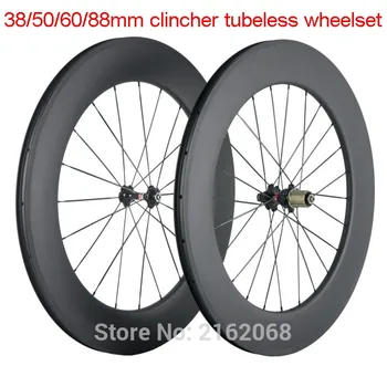 Newest 700C clincher tubeless rims 38/50/60/88mm Road bike matt 3K UD full carbon fibre bicycle wheelset carbon basalt Free ship
Newest 700C clincher tubeless rims 38/50/60/88mm Road bike matt 3K UD full carbon fibre bicycle wheelset carbon basalt Free ship