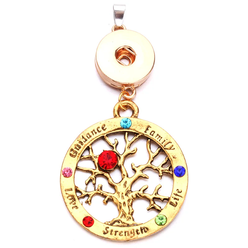Snap Jewelry Gold Colors Tree of life 18mm Snap Button Pendant for Women Girls Interchangeable Snap Necklace Pendant IB415
Snap Jewelry Gold Colors Tree of life 18mm Snap Button Pendant for Women Girls Interchangeable Snap Necklace Pendant IB415