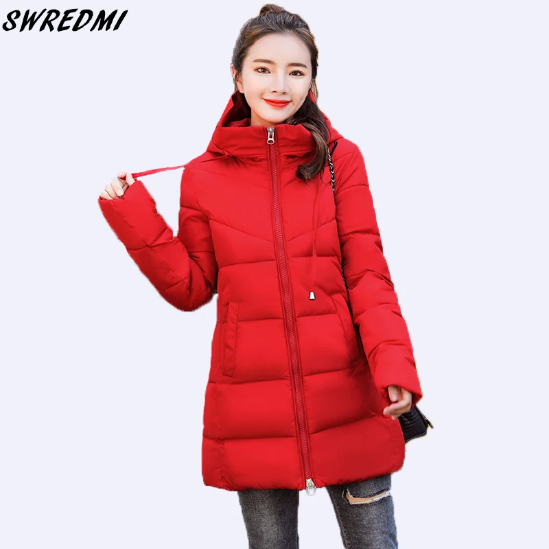 SWREDMI 2019 New Winter Coat Women Medium Long Warm Parkas Girls Solid Thickening Wadded Jacket Student Simple Cotton Clothing
SWREDMI 2019 New Winter Coat Women Medium Long Warm Parkas Girls Solid Thickening Wadded Jacket Student Simple Cotton Clothing