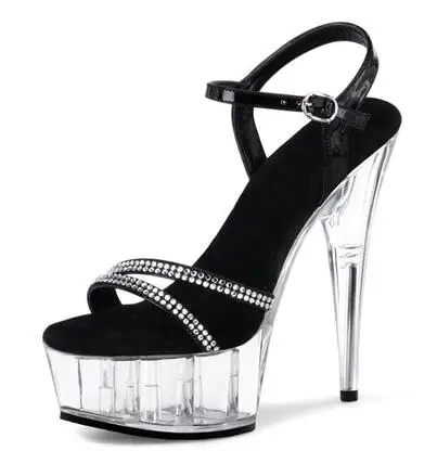 Summer new women black clear transparent platform crystal decorated high heel sandals Fashion ankle strap thin belt sandals
Summer new women black clear transparent platform crystal decorated high heel sandals Fashion ankle strap thin belt sandals