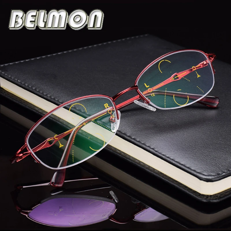 BELMON Multi-Focal Progressive Reading Glasses Women Presbyopic Eyeglasses Female Eyewear +1.0+1.25+1.50+1.75+2.00+2.25 RS303
BELMON Multi-Focal Progressive Reading Glasses Women Presbyopic Eyeglasses Female Eyewear +1.0+1.25+1.50+1.75+2.00+2.25 RS303
