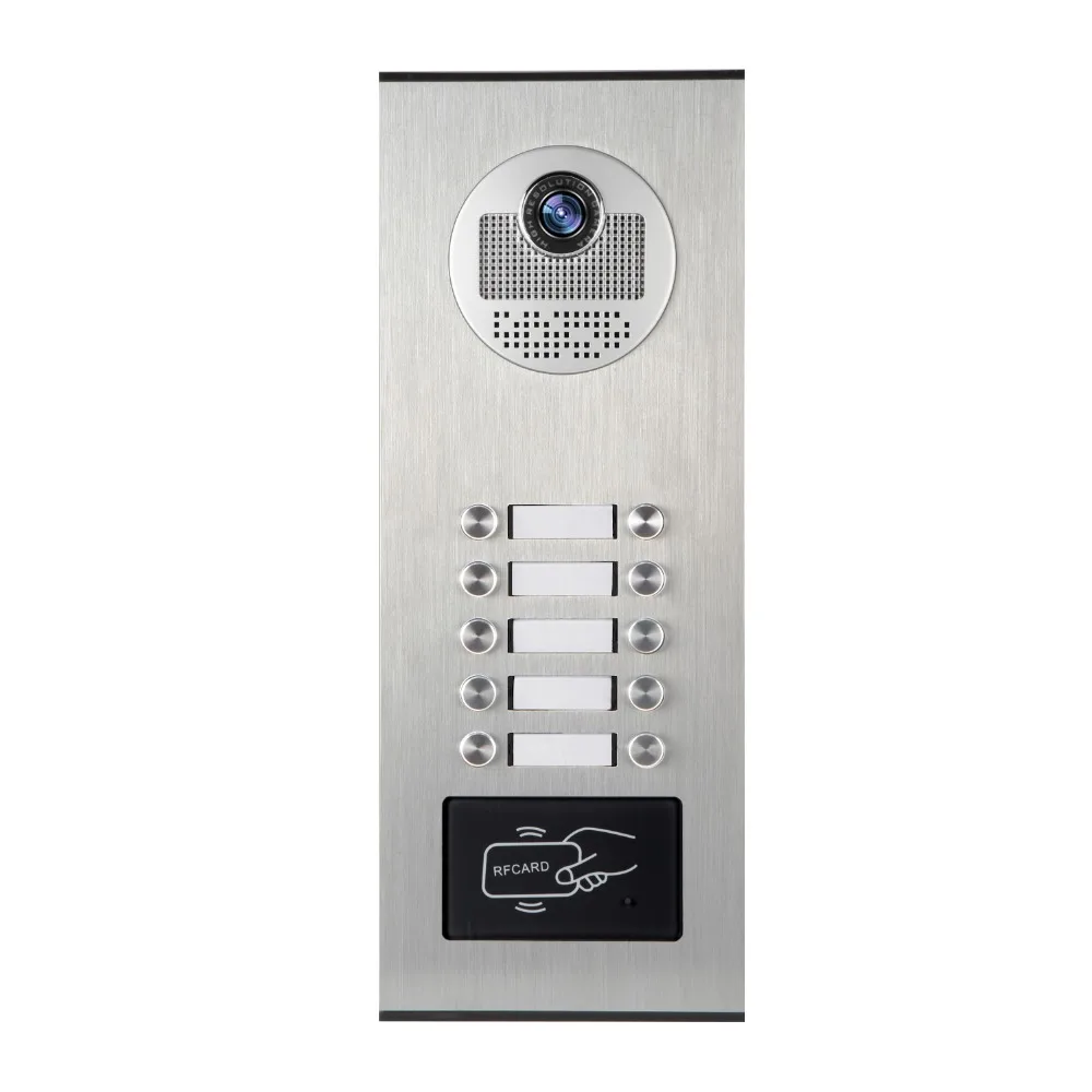 SmartYIBA Metal Case Waterproof Outdoor RFID Access Control Doorbell Intercom Camera For Apartment Video Door Phone KIT | Безопасность и