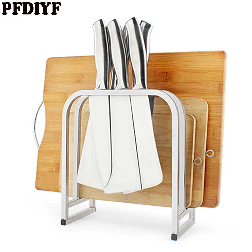 Creative High-quality Stainless Steel Knives Racks Multifunction Turret Holder Kitchen Frame Chopping Block Holder Kitchen Tools
Creative High-quality Stainless Steel Knives Racks Multifunction Turret Holder Kitchen Frame Chopping Block Holder Kitchen Tools