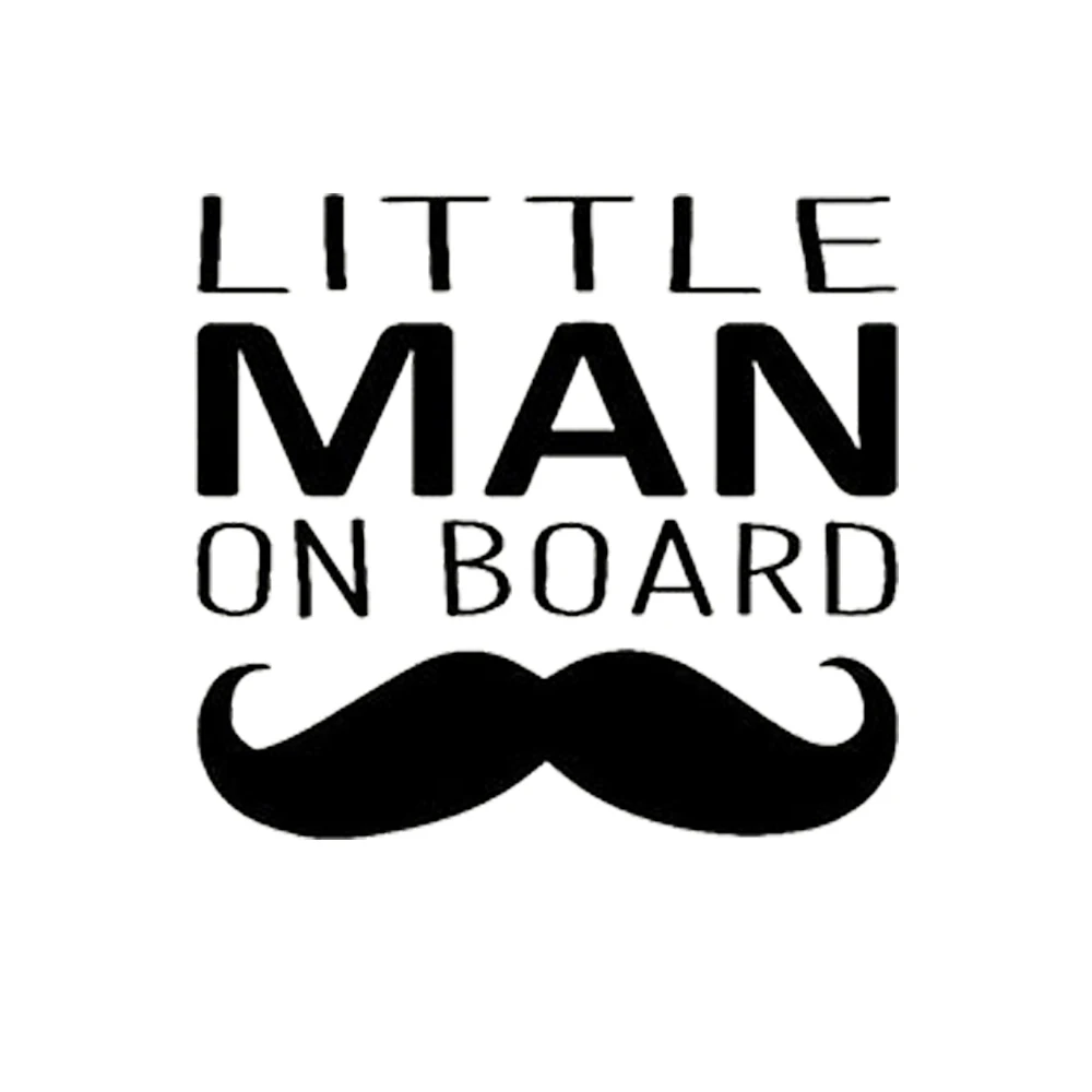 12.7cm*11.7cm Little Man On Board Lovely Personality Beard Creative Vinyl Car Sticker Decals
12.7cm*11.7cm Little Man On Board Lovely Personality Beard Creative Vinyl Car Sticker Decals