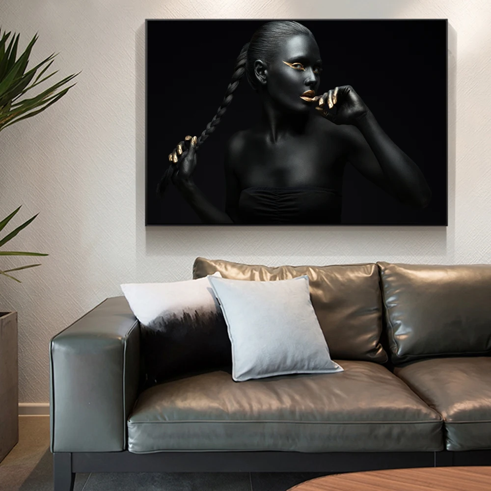 Makeup Black Beauty Modern Wall Art Canvas Painting Sexy Golden Lips Pop Art Canvas Prints Cuadros Pictures For Living Room Wall
Makeup Black Beauty Modern Wall Art Canvas Painting Sexy Golden Lips Pop Art Canvas Prints Cuadros Pictures For Living Room Wall