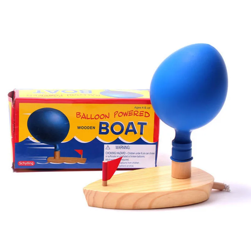 Воздушный шар из дерева корабль игрушки дети воздуха Мощность лодка модели