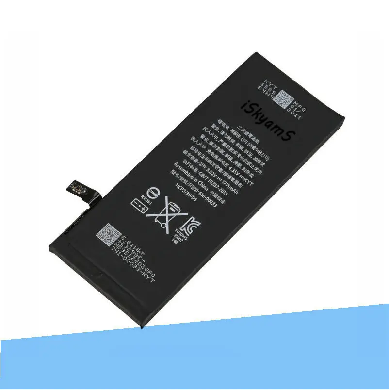 5pcs /lot 1715mAh 0 zero cycle Replacement Li-Polymer Battery For iPhone 6S 6 S Accumulator Batteries
5pcs /lot 1715mAh 0 zero cycle Replacement Li-Polymer Battery For iPhone 6S 6 S Accumulator Batteries
