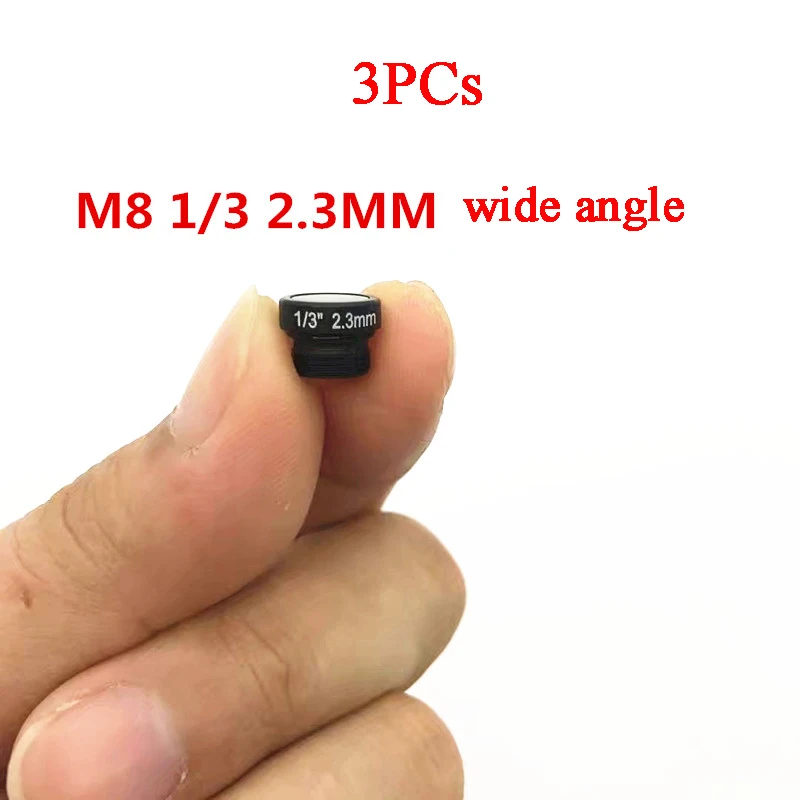 3PCs Mini M8 1/3" 2.3mm FOV 145 Degree Wide Angle HD FPV Camera Lens For RC FPV Racing Drone Quadcopter Spare Parts Accessories
3PCs Mini M8 1/3" 2.3mm FOV 145 Degree Wide Angle HD FPV Camera Lens For RC FPV Racing Drone Quadcopter Spare Parts Accessories