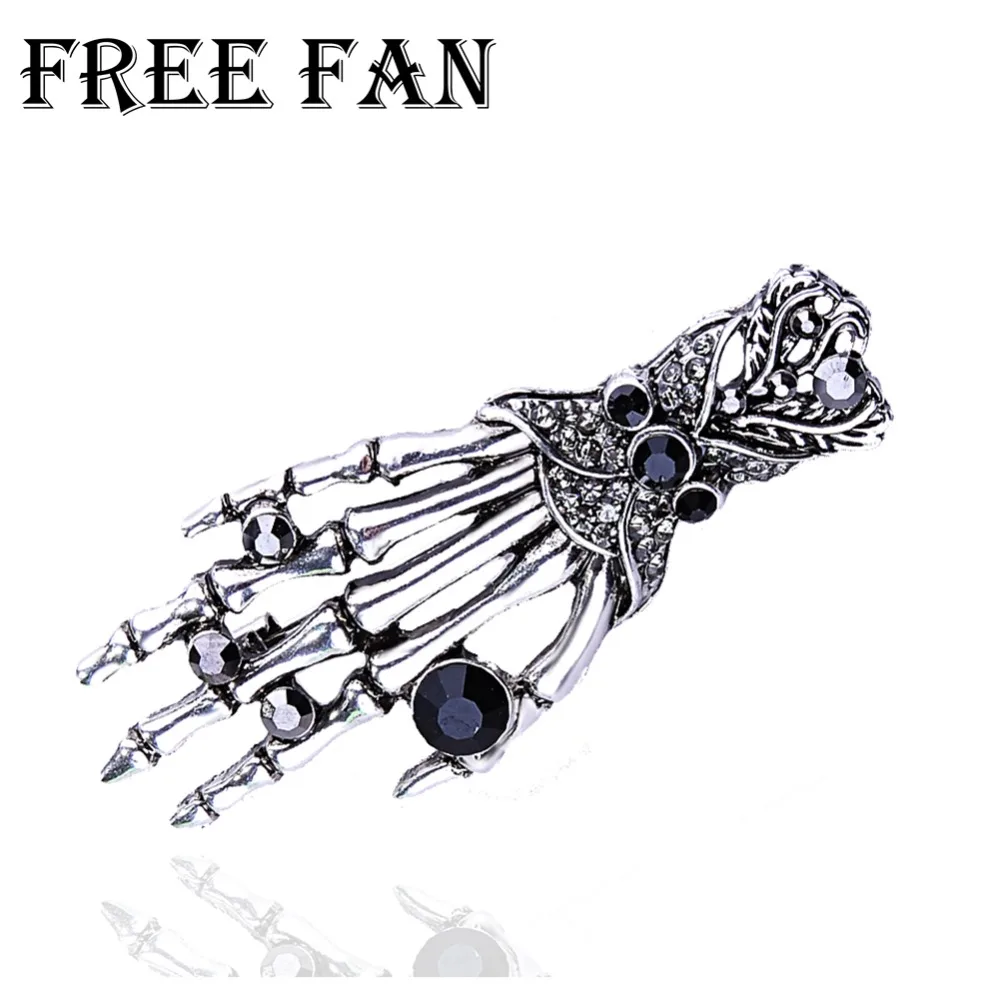 Free Fan Vintage Punk Gothic Brooch Jewelry For Women New Baroque Antique Skeleton Hand Brooches Shirt Collar Accessories
Free Fan Vintage Punk Gothic Brooch Jewelry For Women New Baroque Antique Skeleton Hand Brooches Shirt Collar Accessories