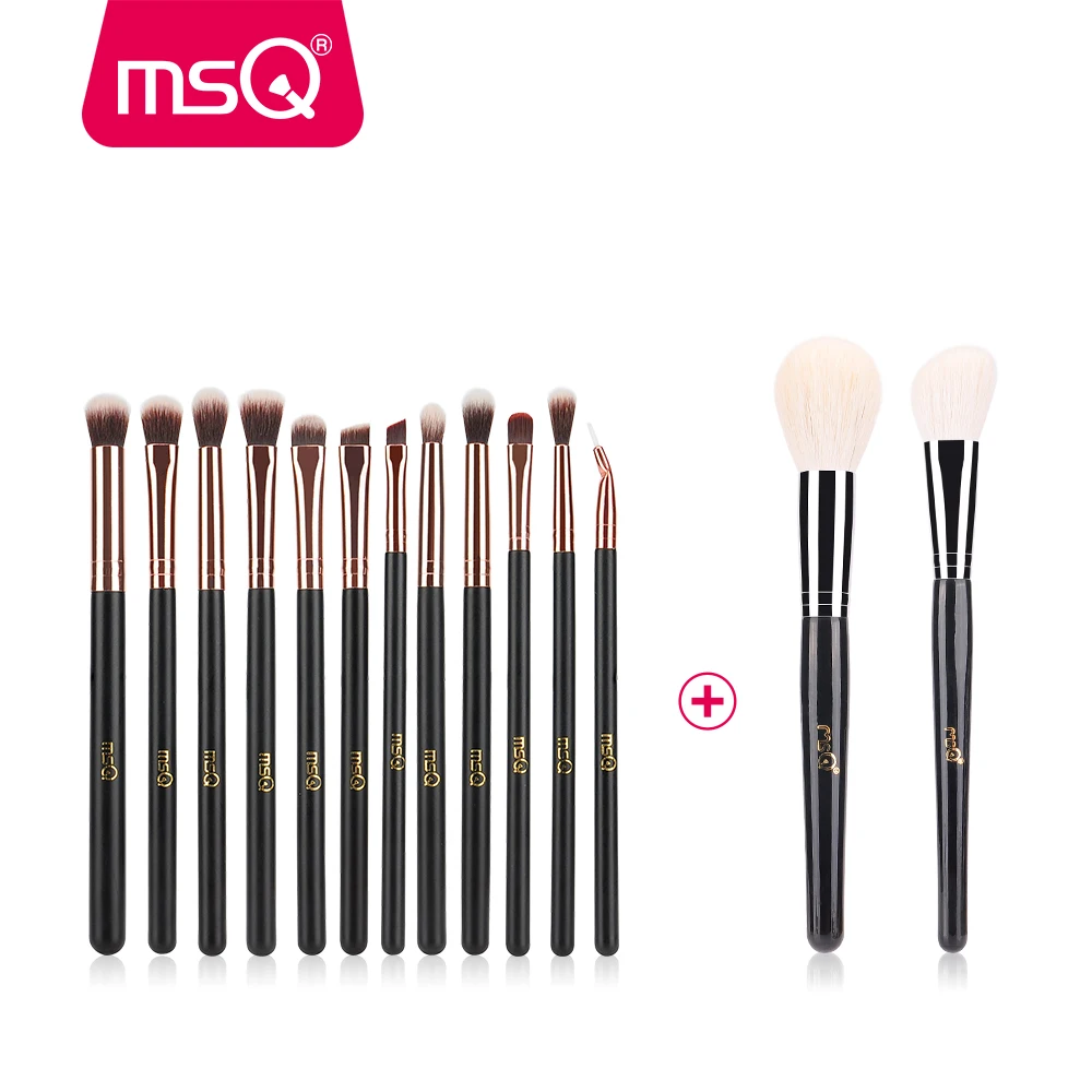 MSQ 14pcs Rose Gold Brush Eyeshodaw Powder Foundation Makeup Brushes Set Blusher Blending Lip Eyeliner Goat & Synthetic Hair
MSQ 14pcs Rose Gold Brush Eyeshodaw Powder Foundation Makeup Brushes Set Blusher Blending Lip Eyeliner Goat & Synthetic Hair