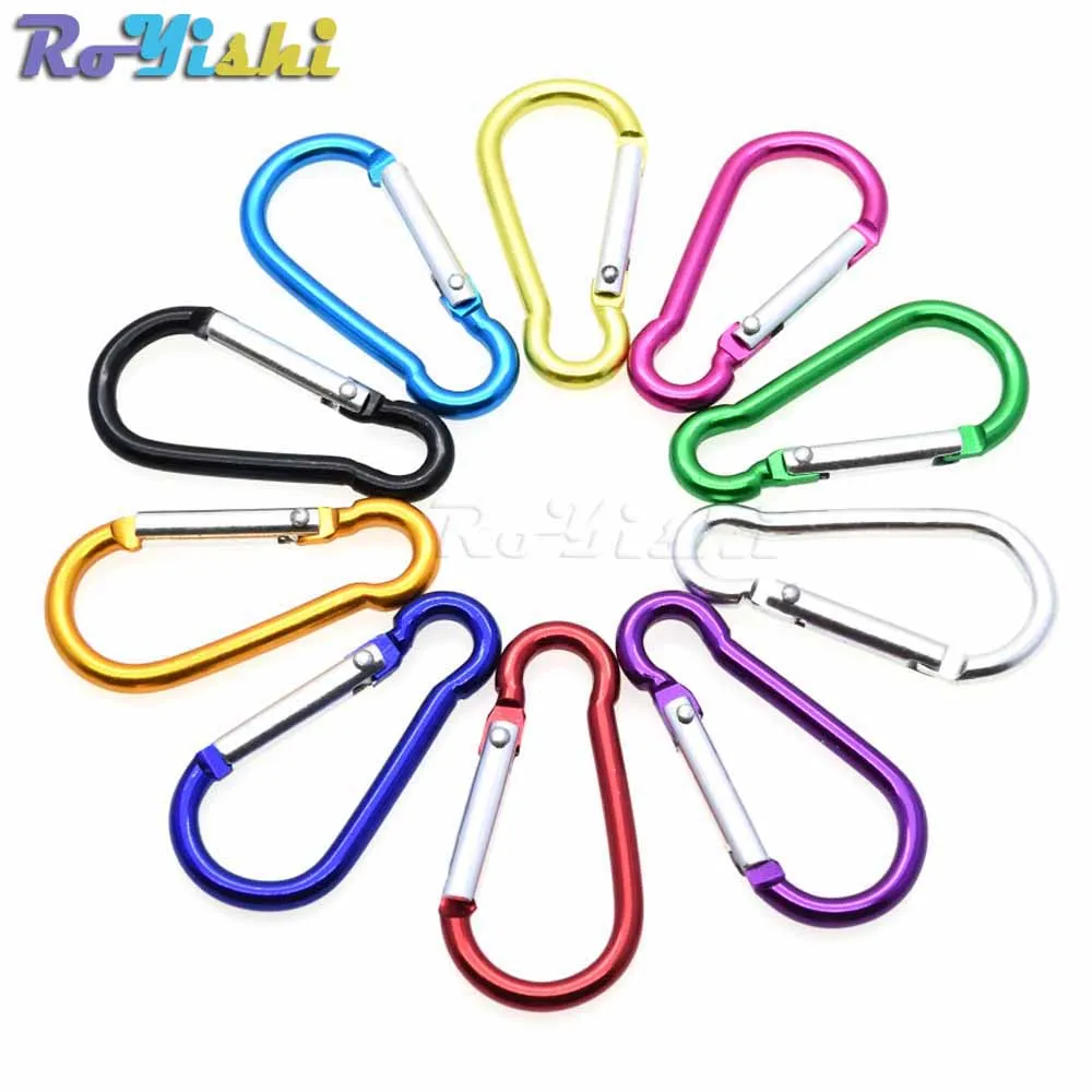 10pcs/pack Aluminum Carabiner Snap Hook Keychain For Paracord Outdoor Activities Hiking Camping 10 Colors
10pcs/pack Aluminum Carabiner Snap Hook Keychain For Paracord Outdoor Activities Hiking Camping 10 Colors