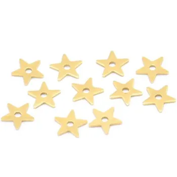 

250p Raw Brass star Findings (Nickel Free and Lead Free)B0097.d1188.
