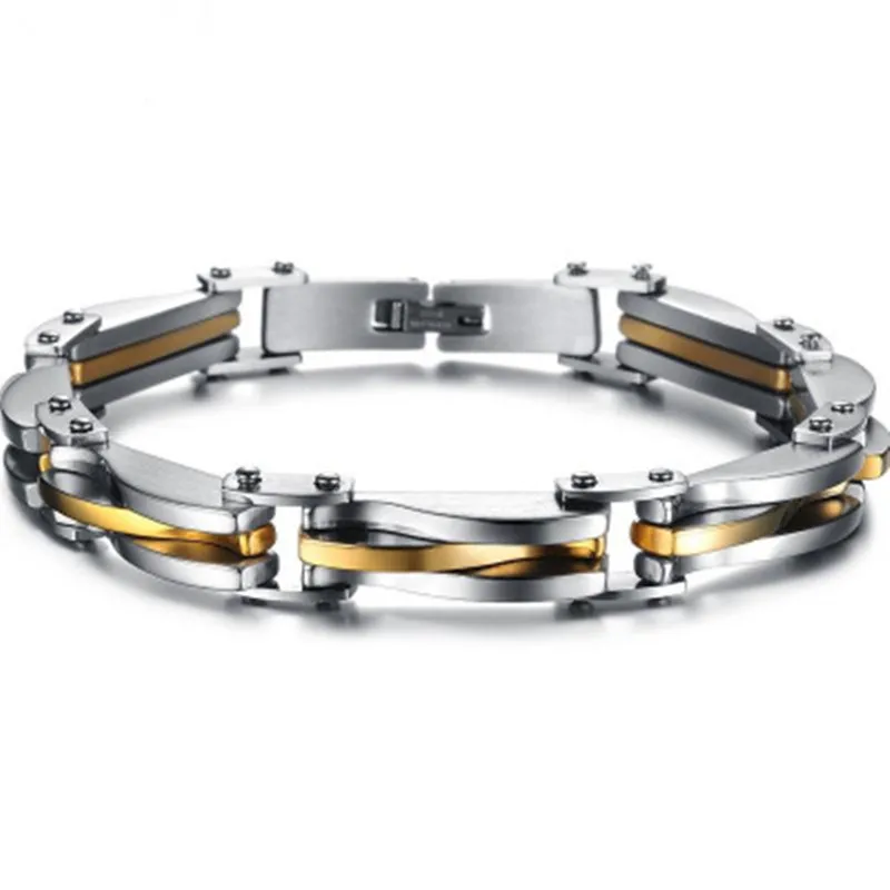 Chain Bracelet for Men Gold Silver Stainless Steel Mens Bracelets Wholesale Jewelry
Chain Bracelet for Men Gold Silver Stainless Steel Mens Bracelets Wholesale Jewelry