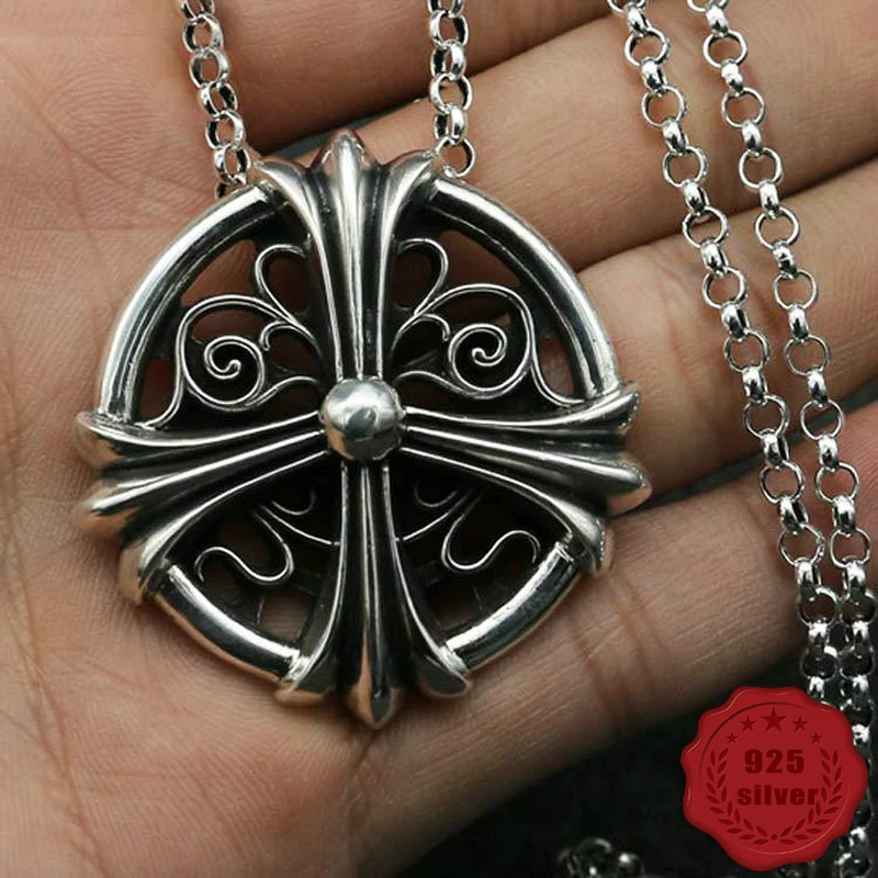 925 sterling silver pendant personality fashion retro punk style engraving hollow cross style domineering 2018 new hot sale
925 sterling silver pendant personality fashion retro punk style engraving hollow cross style domineering 2018 new hot sale