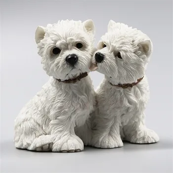 Cute Puppy Statue Simulation West Highland White Terrier Couples Dog Creative Resin Home Decor Birthday Gift Box Y888
Cute Puppy Statue Simulation West Highland White Terrier Couples Dog Creative Resin Home Decor Birthday Gift Box Y888