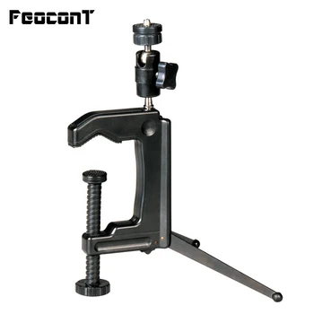 Portable Swiveling C-Clamp Tripod Stand Holder With Ball Head for Gopro DSLR Camera Phone
Portable Swiveling C-Clamp Tripod Stand Holder With Ball Head for Gopro DSLR Camera Phone