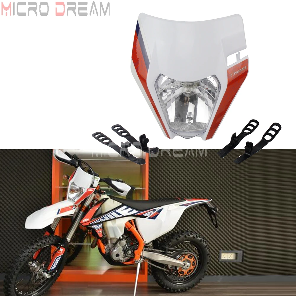 Налобный фонарь Dirt Pit Bike белый для мотоцикла 12 В/35 Вт Yamaha Husqvarna KTM TE FC EXC SXF 125 250 450| |