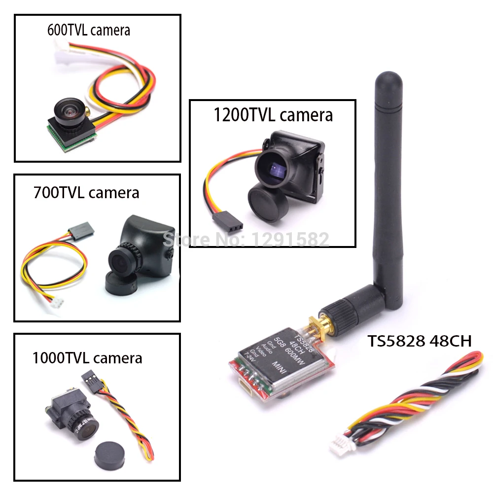 TS5828 5.8Ghz 48Ch 600mW FPV AV Wireless Transmitter 600TVL / 700TVL / 1000TVL / 1200TVL camera for 180 220 250 270 Quadcopter
TS5828 5.8Ghz 48Ch 600mW FPV AV Wireless Transmitter 600TVL / 700TVL / 1000TVL / 1200TVL camera for 180 220 250 270 Quadcopter